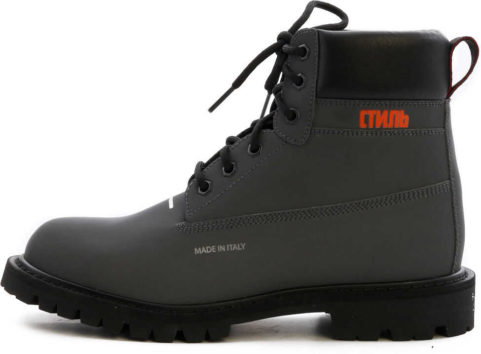 Heron Preston Worker Boots Grey