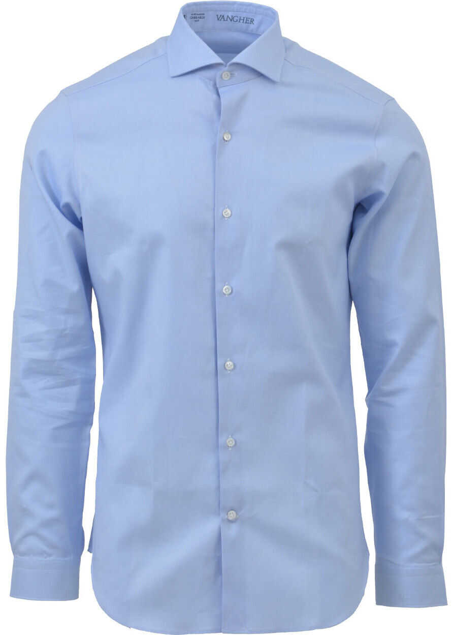 Vangher Spread Collar Shirt Light blue