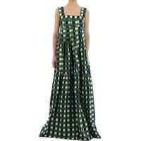Rochii elegante Long Checked Dress Femei