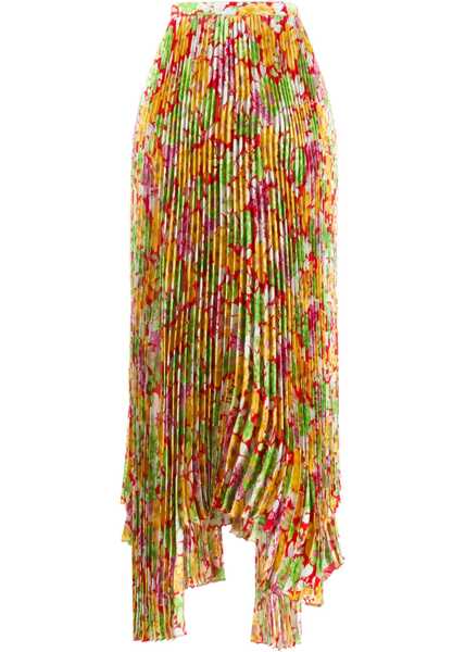 Fuste Plan C Floral Pliss Skirt MULTICOLOR Femei (BM 7656142) 1