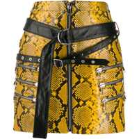 Fuste Python Leather Skirt Femei