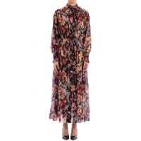 Rochii elegante Allia Shirred Long Dress Femei