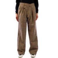 Pantaloni Check Wool Trousers Femei