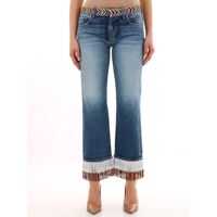 Blugi Fringes Denim Femei