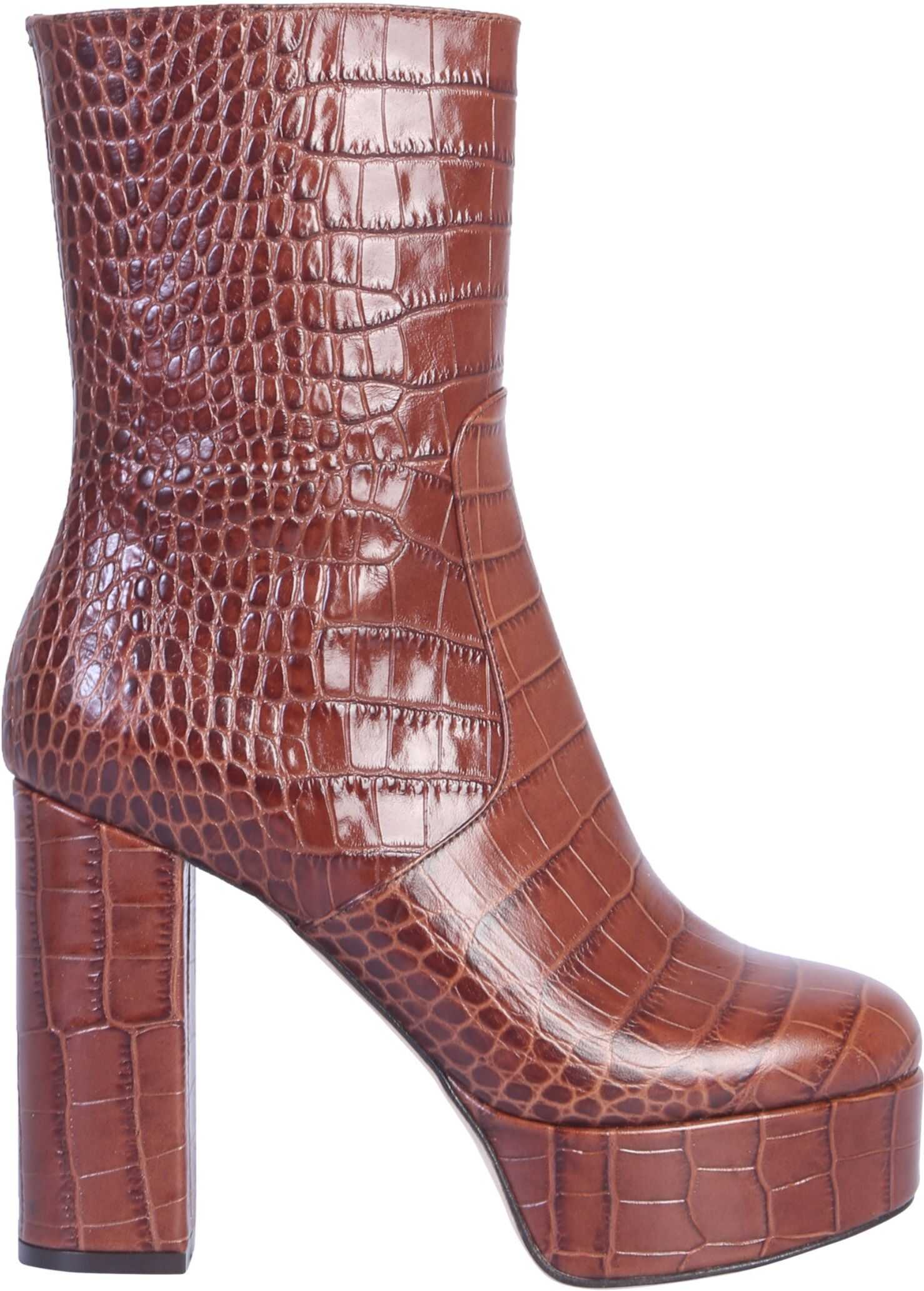 Paris Texas Boot With Plateau BROWN