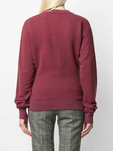 Bluze de trening Unravel Crew Neck Sweatshirt BORDEAUX Femei (BM 7659112) 4