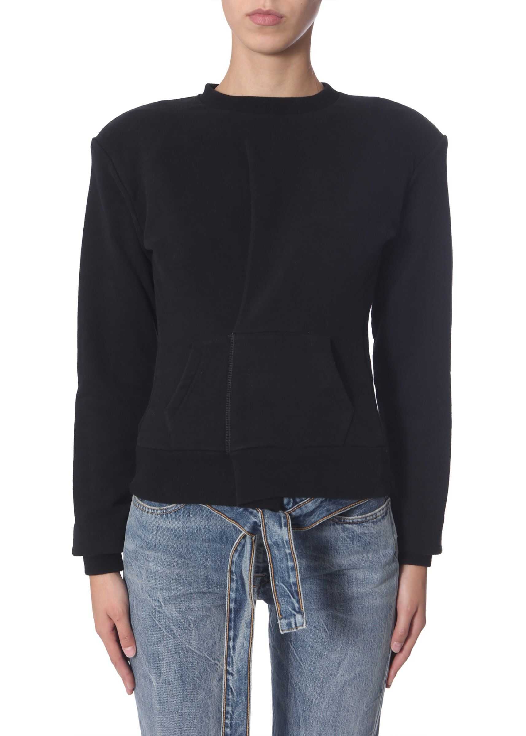 Unravel Crew Neck Sweatshirt BLACK
