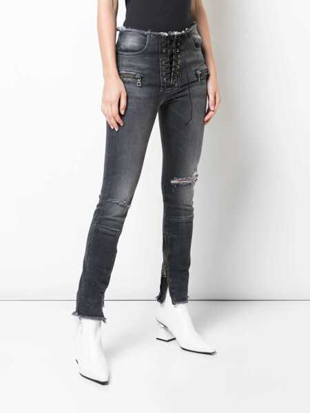 Blugi skinny Unravel Skinny Fit Jeans BLACK Femei (BM 7659139) 3