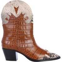 Botine Crocodile Print Boot Femei