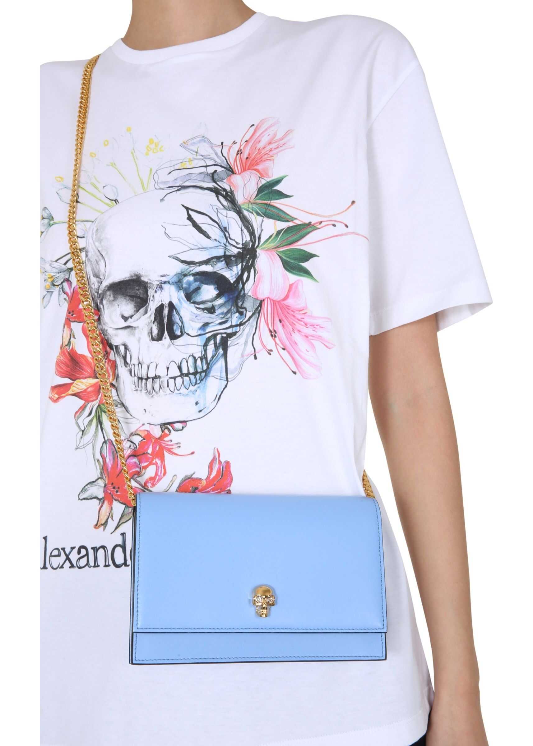 Alexander McQueen Mini "Skull" Bag AZURE
