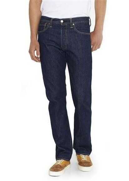 Blugi Drepti Levis 501 Jeans Onewash Blue Barbati Boutique Mall