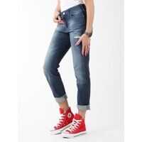 Blugi drepti Boyfriend Vintage Blue Femei