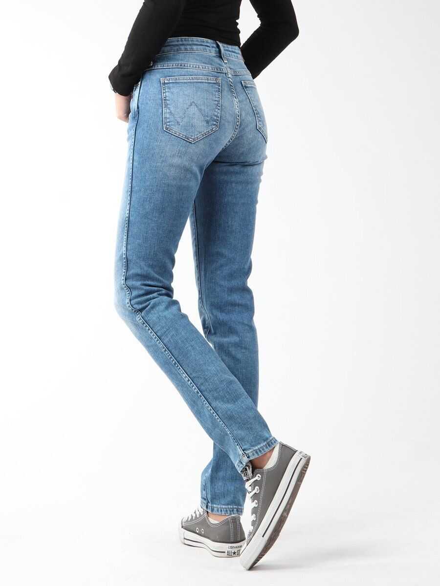 Blugi skinny Wrangler Boyfriend Best Blue Blue Femei (BM 7665421) 2