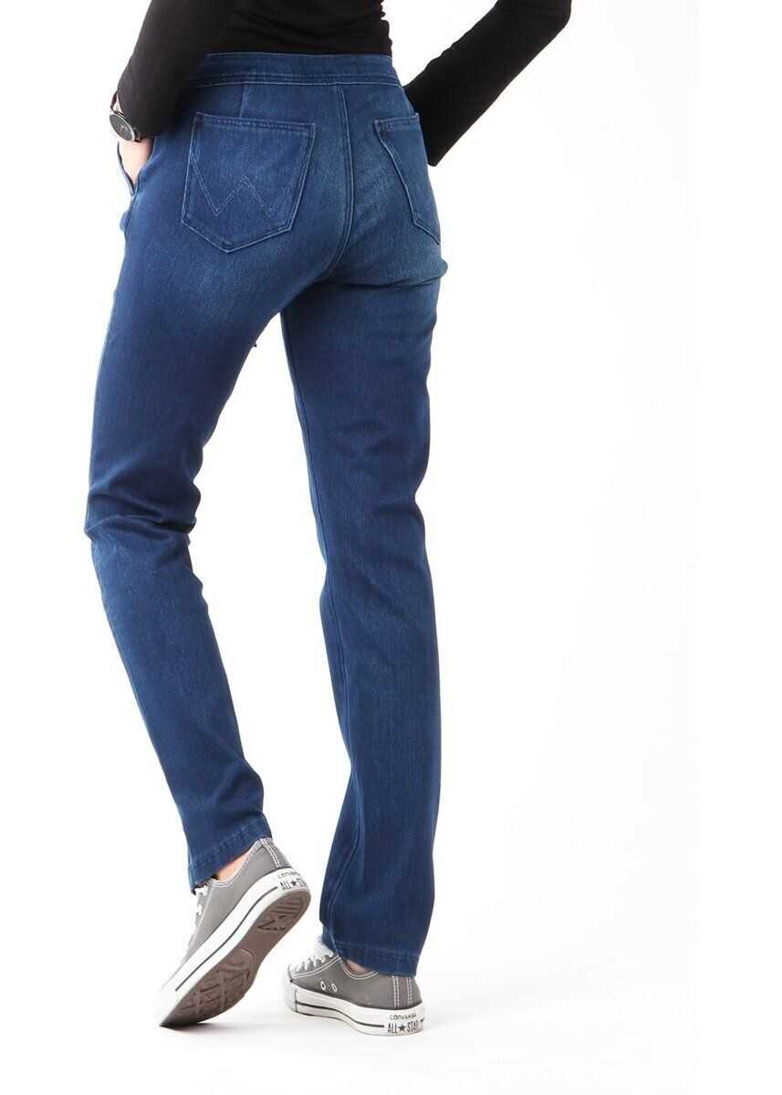 Blugi drepti Wrangler Slouchy Cosy Blue Navy Femei (BM 7665427) 2