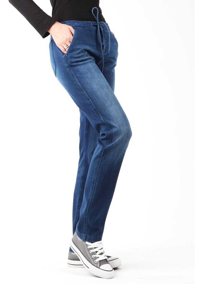 Blugi drepti Wrangler Slouchy Cosy Blue Navy Femei (BM 7665427) 3