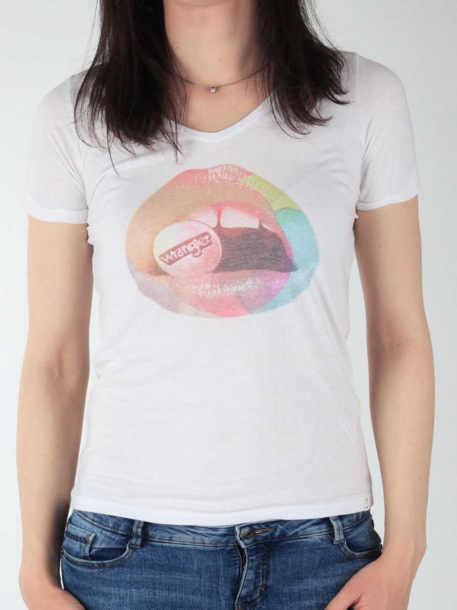 Tricouri Wrangler tshirt White Femei (BM 7665565) 3