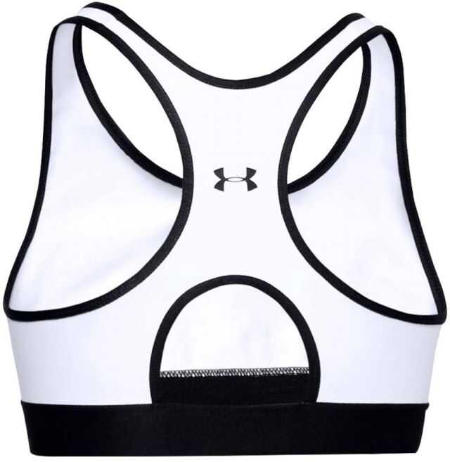 Sutiene Under Armour Mid Keyhole Graphic Bra White Femei (BM 7674646) 2