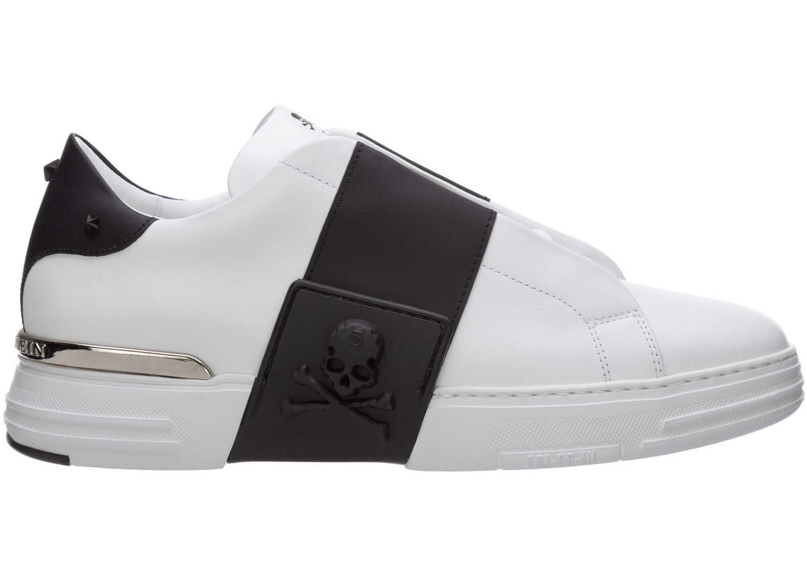Philipp Plein Shoes Leather Trainers Sneakers Phantom Kick$* White