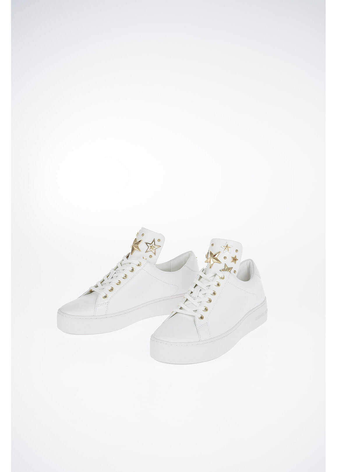 Michael Kors MICHAEL Leather MINDY Sneaker WHITE