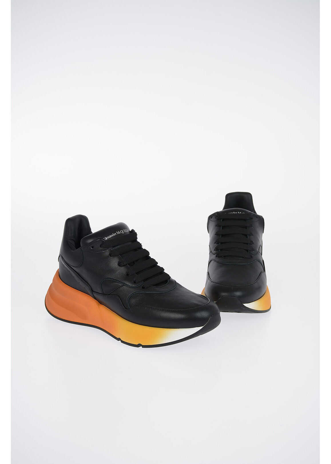Alexander McQueen leather JOEY LARRY sneakers BLACK