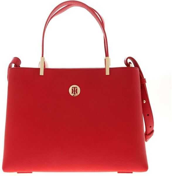 Evaluación Lechuguilla oro Genti de mana Tommy Hilfiger Th Core Medium Handbag In Red Red Femei -  Boutique Mall Romania