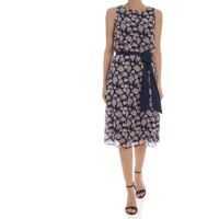 Rochii de zi Floral Print Dress In Blue And Pink Femei