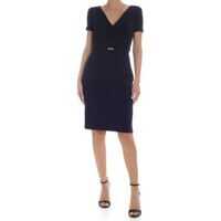 Rochii de zi Removable Belted Dress In Blue Femei