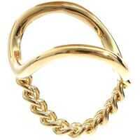 Inele Golden Ring With Chain Femei