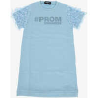 Rochii Jersey Dress with Lace Sleeves Fete