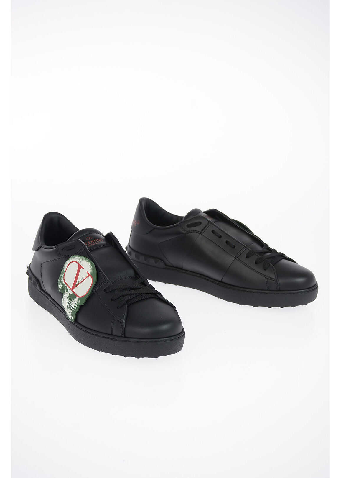 Valentino Garavani GARAVANI Leather Sneakers BLACK