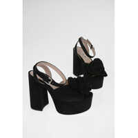 Sandale cu toc Suede Platform Sandals 13 cm Femei