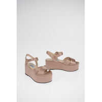 Sandale cu toc 7 cm Satin Sandals with Platform Femei