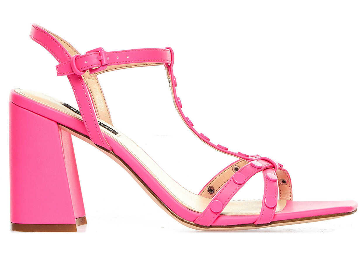 Nine West Neon heeled sandals "Glimmer" Pink