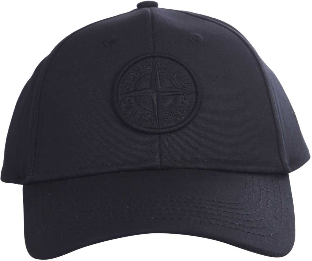 Stone Island Logo Baseball Hat BLACK