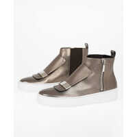 Sneakers Sergio Rossi Metallic Leather Sneakers