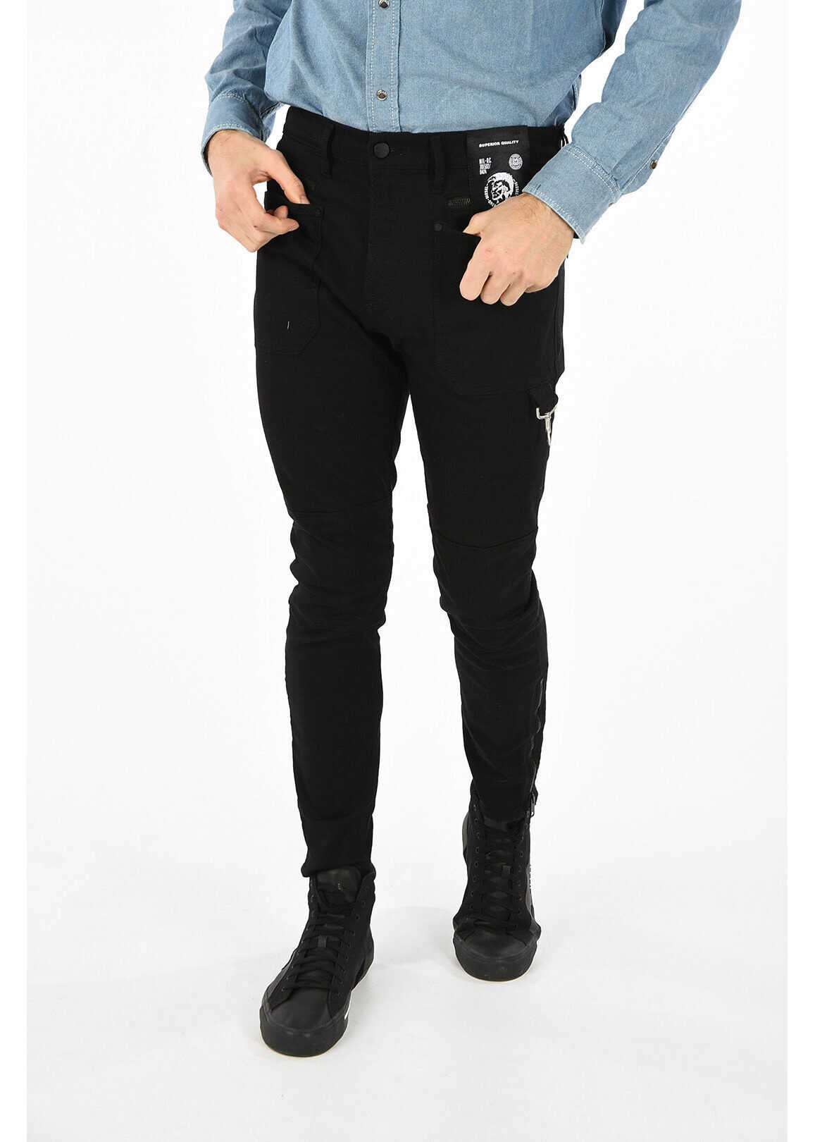 Diesel Slim Fit D-PHORMER L.32 14cm Jeans* BLACK