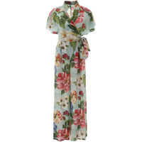 Salopete Floral Print Jumpsuit Femei