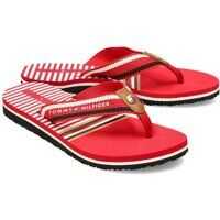 Slapi Stripy Flat Beach Femei