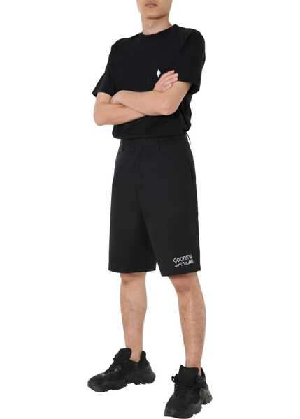 Pantaloni scurti Marcelo Burlon Country Bermuda BLACK Barbati (BM 7779865) 2