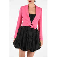 Sacouri elegante Crop CLOE Blazer with Bow Femei