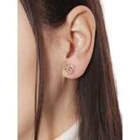 Cercei Circle-Stud Logo Earrings Femei
