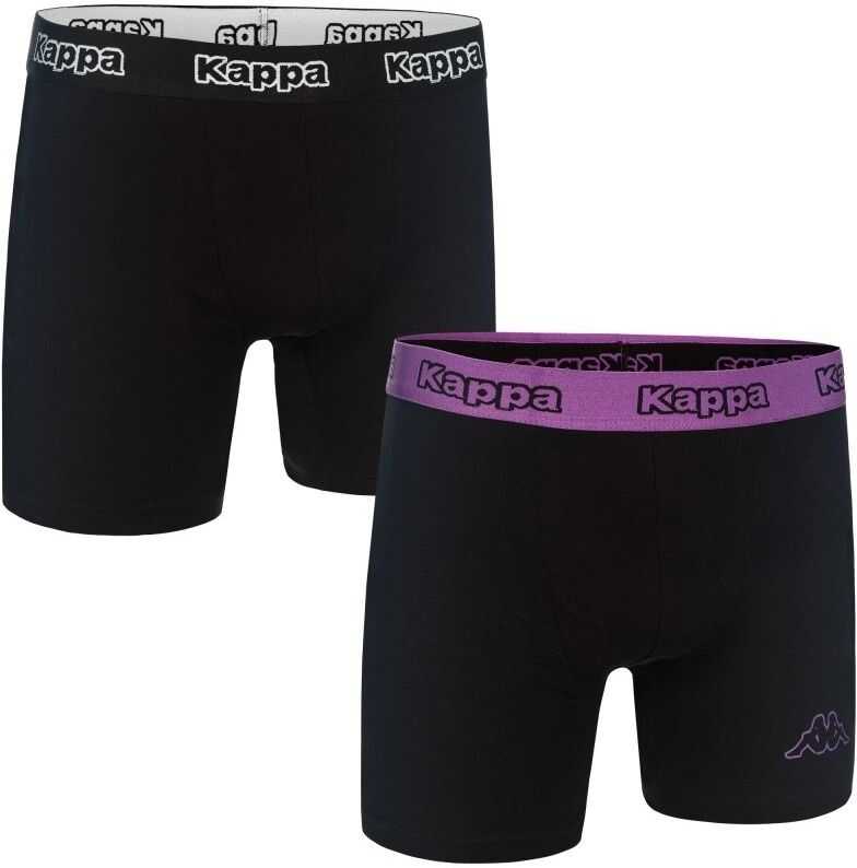 Kappa Set 2 bucati Boxers 891185-006 Black/Purple imagine