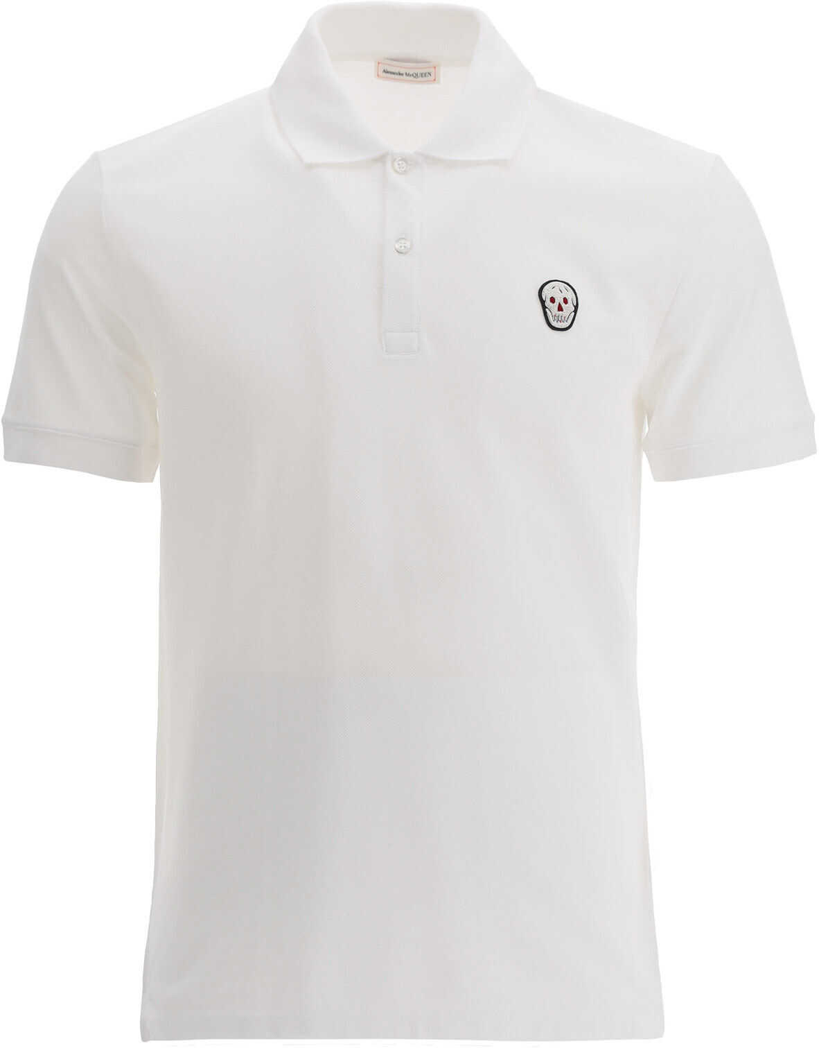 Polo Shirt With Skull Patch