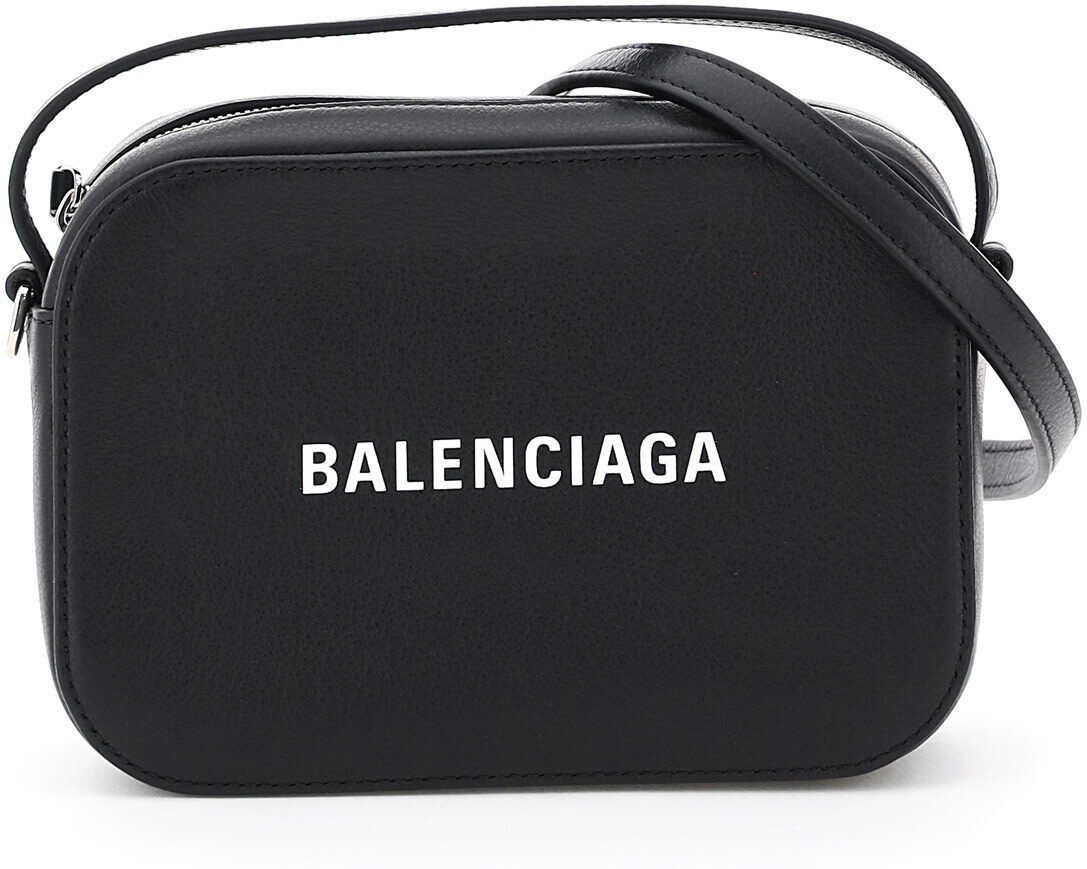 Balenciaga Xs Everyday Camera Bag With Logo BLACK