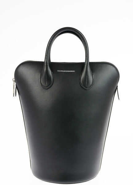 Genti De Umar Calvin Klein 205w39nyc Leather Dalton Bucket Bag Black Femei Boutique Mall Romania