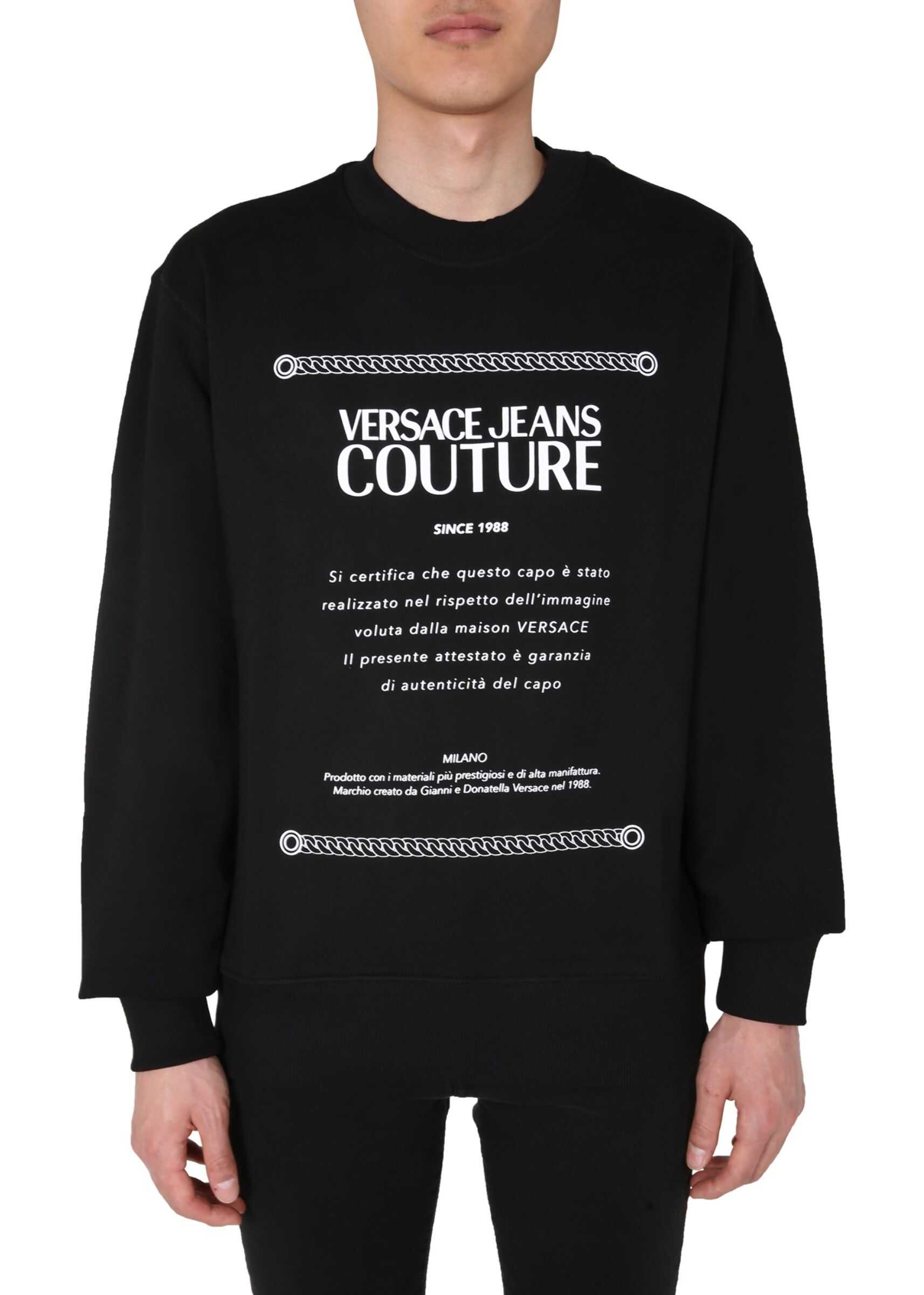 Versace Jeans Couture Round Neck Sweatshirt BLACK