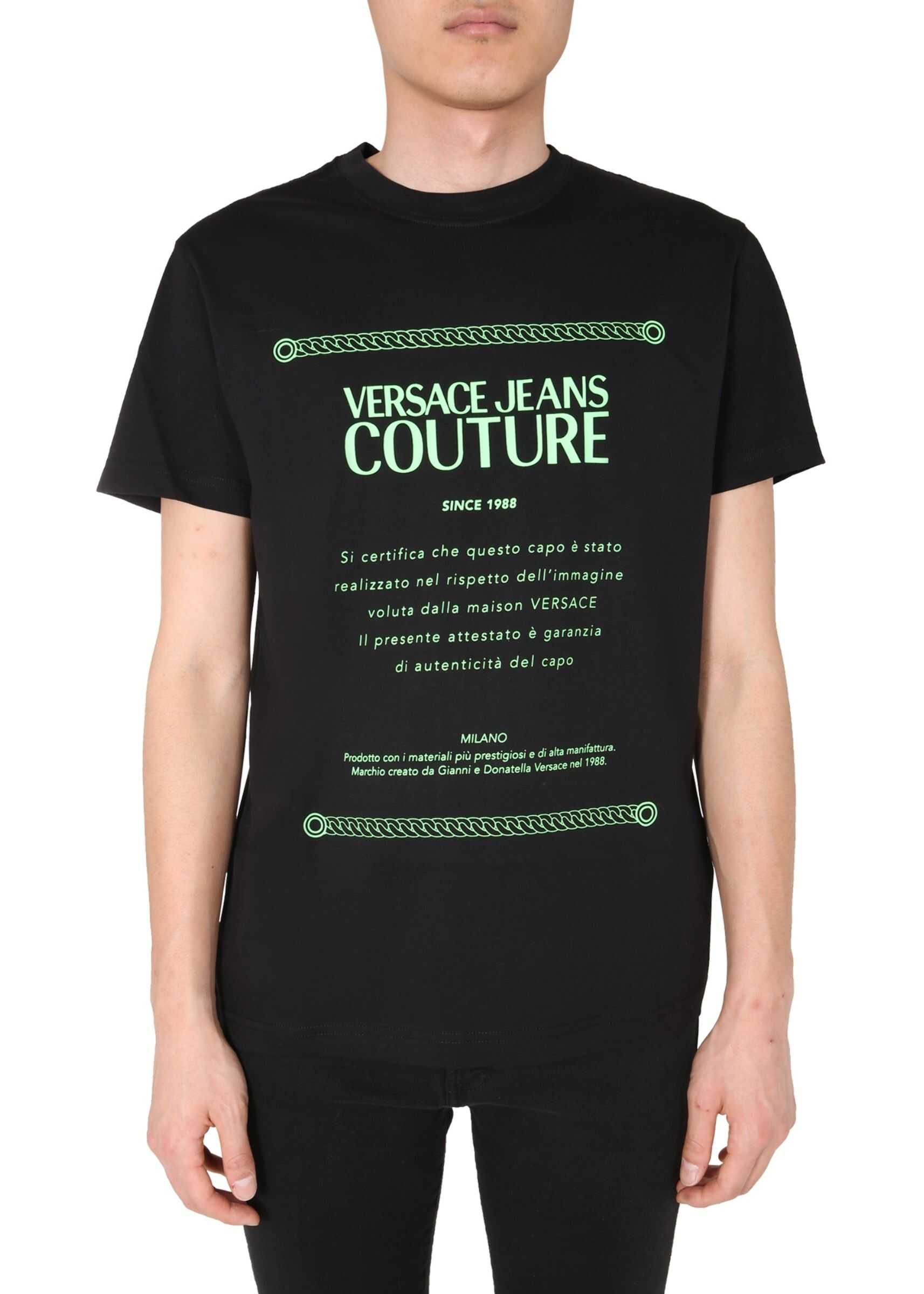 Versace Jeans Couture Round Neck T-Shirt BLACK