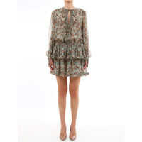 Rochii elegante Floral Silk Dress Femei