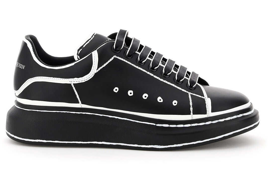 Alexander McQueen Oversize Sole Sneakers BLACK WHITE