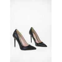 Pantofi stiletto JEANS 11 cm Faux Leather Pumps Femei